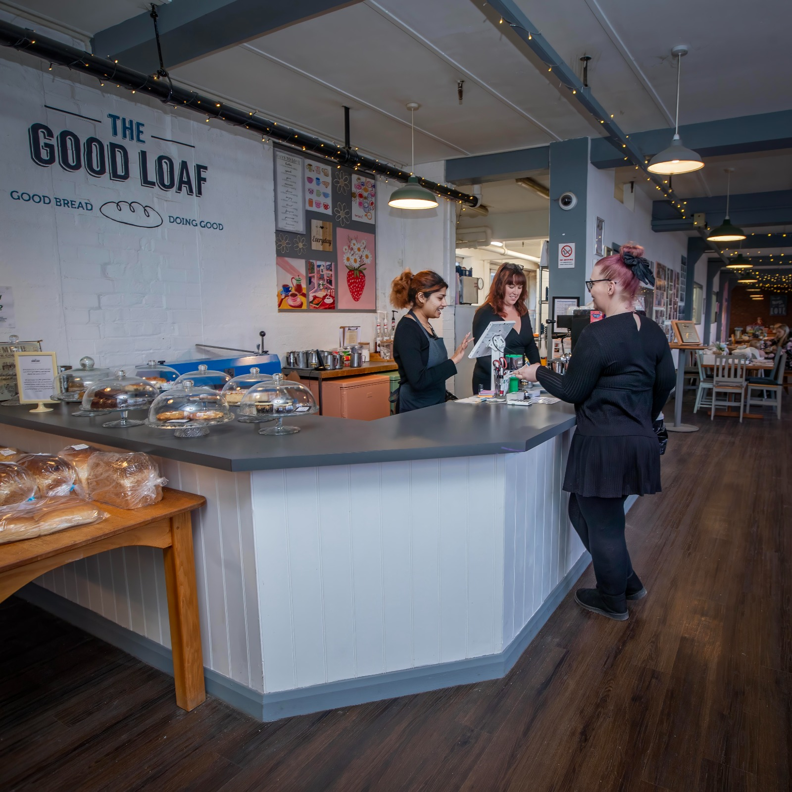 Inside The Good Loaf café in Northampton