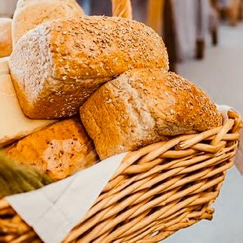 Basket of fresh bread